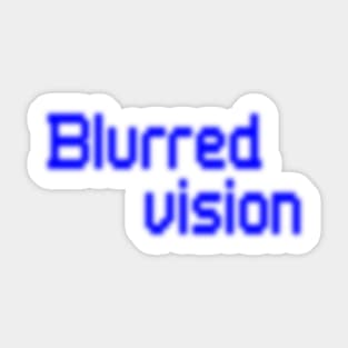 Blue Blurred Vision Sticker